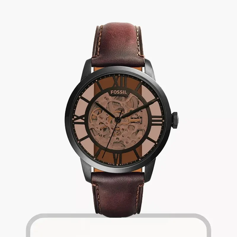 Fossil Townsman Dark Brown Leather Men's Watch | ME3098